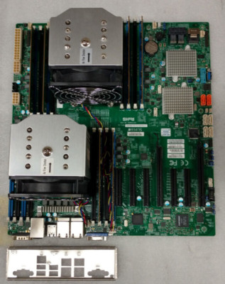 Supermicro X10DRH-CLN4-SM005 Motherboard W/ 2x E5-2609v4 * 48GB Ram + Heatsink