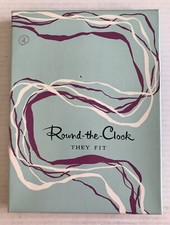 Round the Clock They Fit Nylon Stockings Sz 8 1/2-11 Med Color Tango 3 Pr. NOS