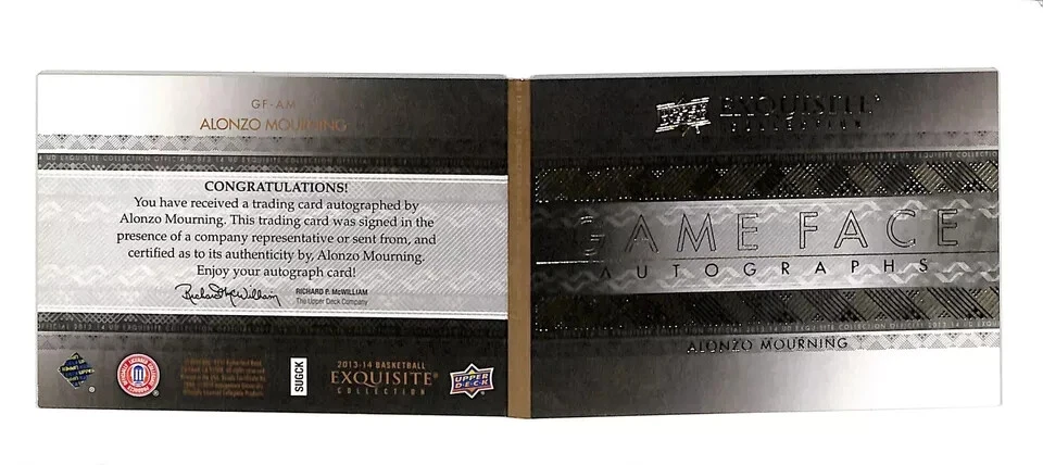2013-14 UD Exquisite Alonso Juego de Luto Cara Folleto Automático #GF-AM Georgetown Foto 2 de 2