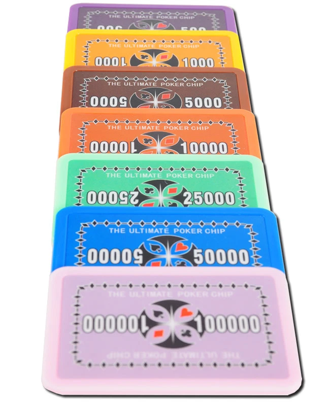 PREMIUM POKER Ultimate Poker Chip Plaques Jetons für Poker Roulette Neu