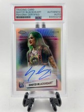 WWE Shotzi Blackheart Signed 2021 Topps Chrome Autograph Card #d PSA DNA Slabbed