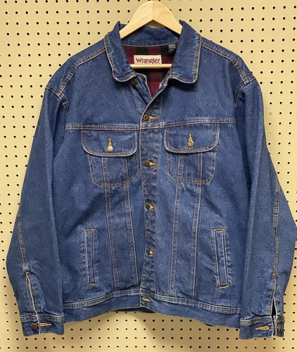 Flannel Lined Jacket Denim Mens 