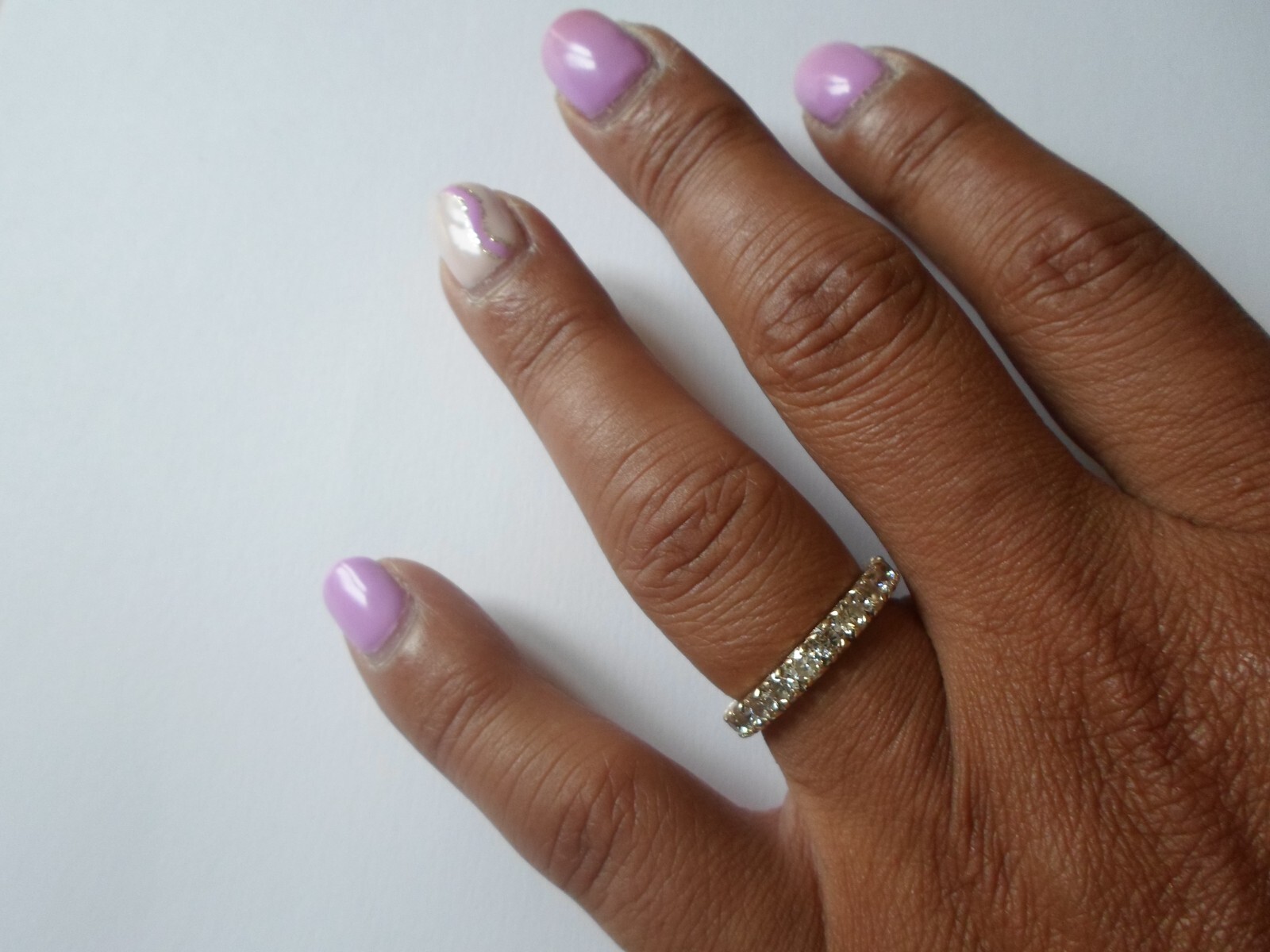 solid silver ring, vermilion, full round zirconiu… - image 5