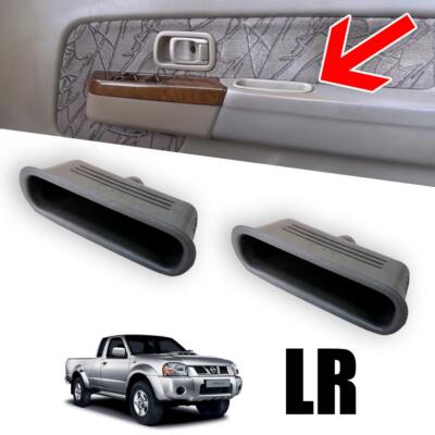 2x Inner Door Cup Handle Box Pull Front LR Grey For Nissan Frontier D22 1997-04