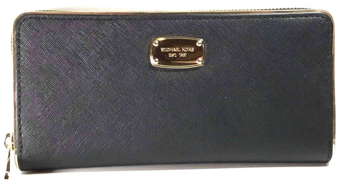 Michael kors saffiano frame wallet deals