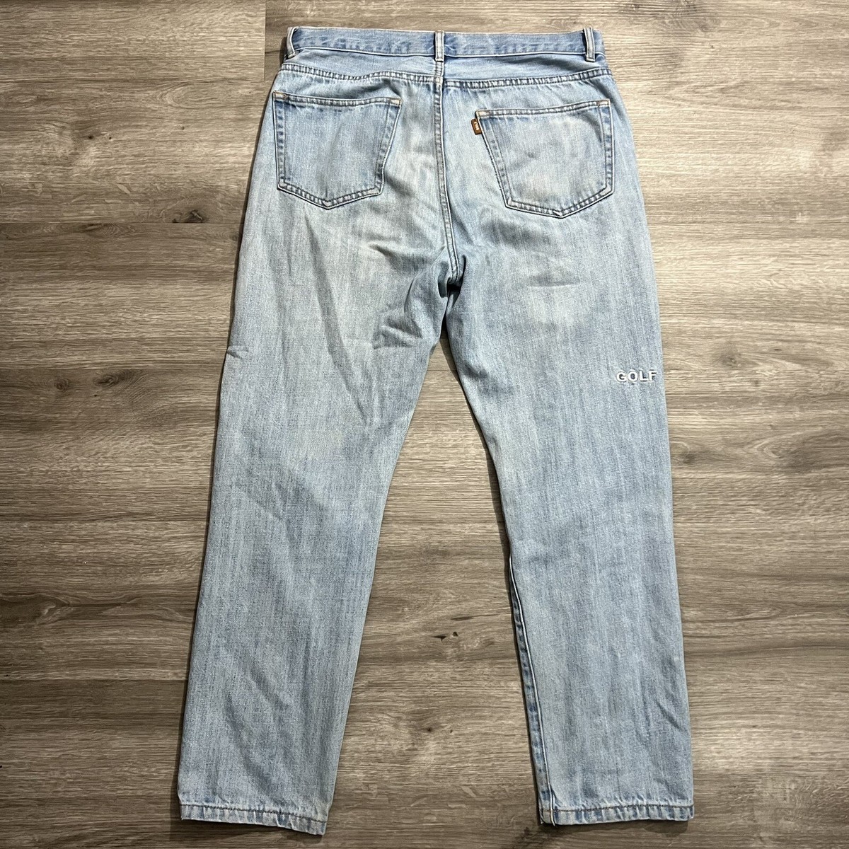 golf wang クロコダイルデニム Golf Wang Smiley Face Denim Jeans Size 32 | eBay