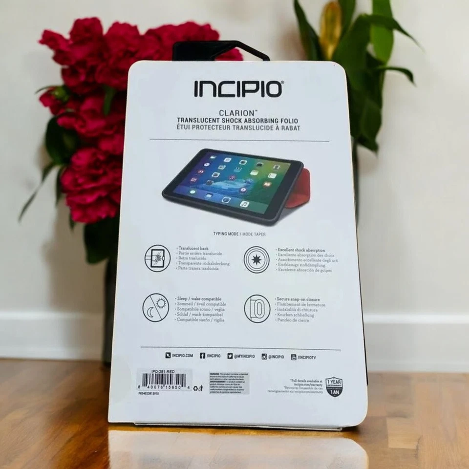 Official Genuine incipio iPad Mini 4 (4th Generation) Smart Folio Case Cover - Image 4 of 4