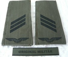 KLETT Rangschlaufen Luftwaffe Hauptgefreiter schw/o Schulter Klappen Schlaufen