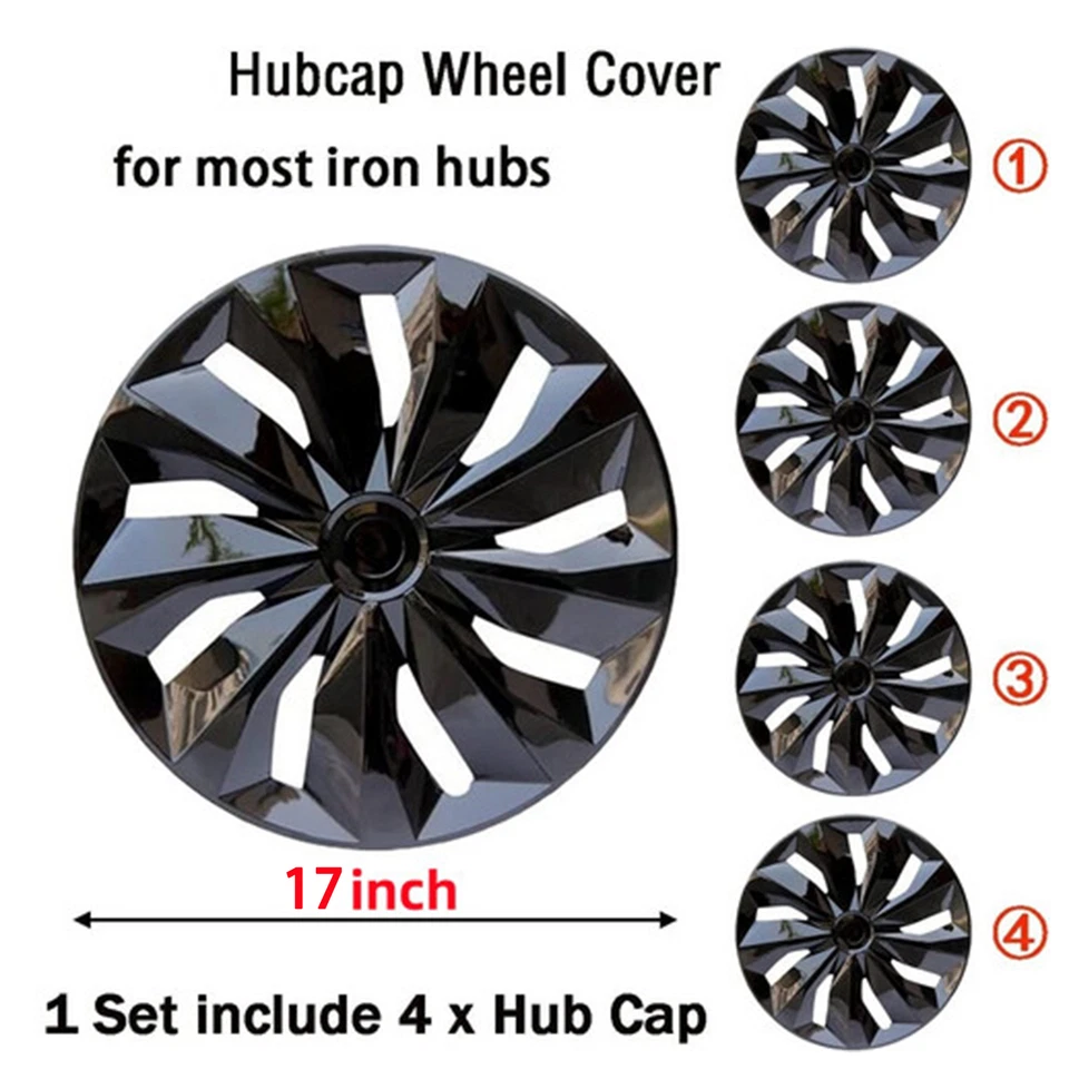 Tapacubos de 17" para R17 Tapacubos de neumáticos 4 piezas cubierta de rueda apta para Chevrolet Traverse Foto 2 de 4