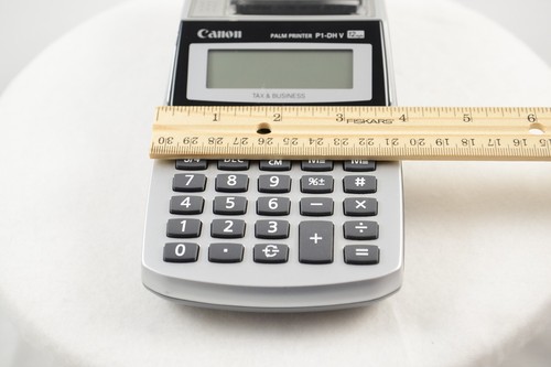 Calculadora de impuestos y negocios Canon Palm de 12 dígitos P1-DHV probada - Imagen 3 de 7