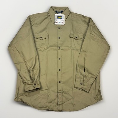 Vintage OshKosh B Gosh USA Snap Work Shirt NOS 17 Long