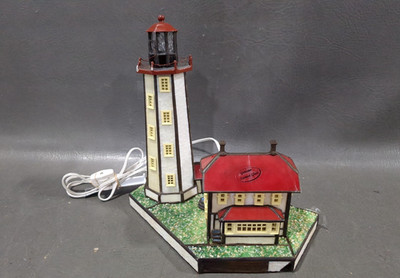 Bill Job 1995 Sandy Hook Coastal Heritage Collection Stained Glass Lighthouse 18