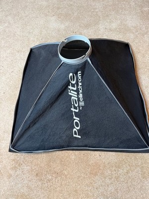 Elinchrom Portalite Square Softbox Kit w/ Speedring Rods Diffuser (26 x 26'')