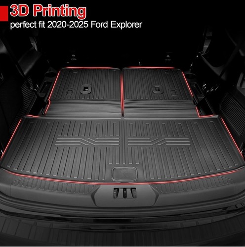 Alfombrillas para todo tipo de clima para Ford Explorer 2020-2025 7 pasajeros - completas - Imagen 4 de 7