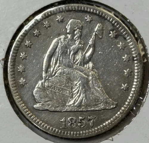 1857-O 25c Seated Liberty Quarter ** ME3772
