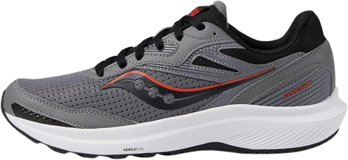 Saucony Men's Cohesion 16 Running Shoes Charcoal/Orange - Picture 1 of 9