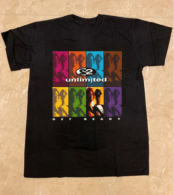 2 UNLIMITED - Get Ready! Black Cotton Shirt FUll size S-5XL CS498