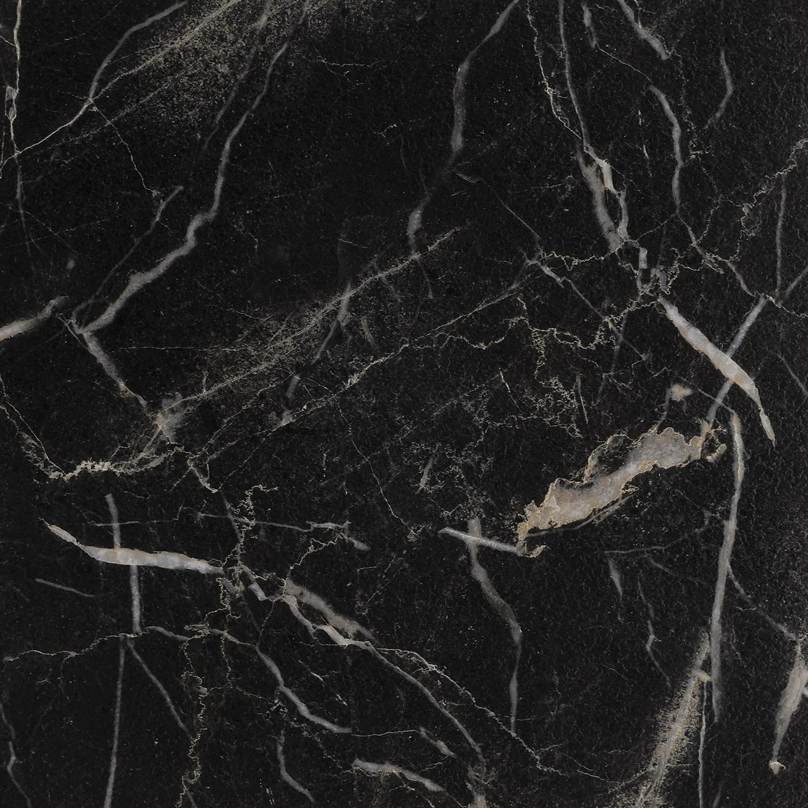 12x12 Peel and Stick Floor Tile Waterproof Bathroom Black Marble Peel and Sti...