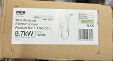 Mira  Advance 8.7kW Thermostatic Electric Shower - White/Chrome brandnew