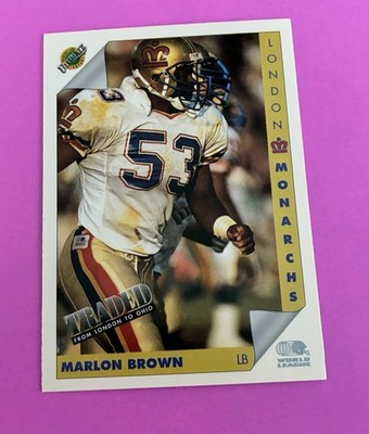 1992 Ultimate WLAF #60 Marlon Brown - Monarchs