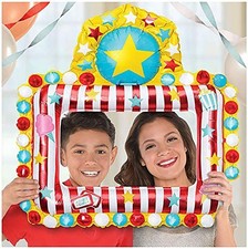 Carnival Circus Mylar Balloon Inflatable Selfie Frame Birthday Party Supplies
