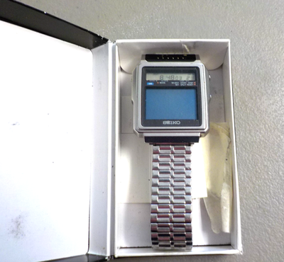 Seiko TV Watch T001-5010 DXA002 Digital Retro Men's 1980s - FREE