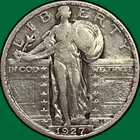 1927 Standing Liberty Quarter Near Extremely Fine XF/VF++ Coin #43482
