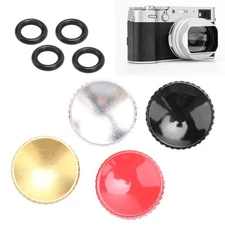 Concave Shutter Release Button Rubber Ring for Fujifilm Leica Nikon Canon B