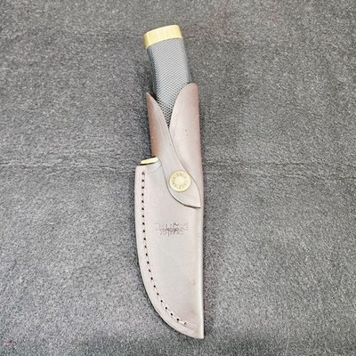 BUCK USA 691 Zipper Fixed Blade Gut Hook Leather Sheath 2016 Textured Handle USA