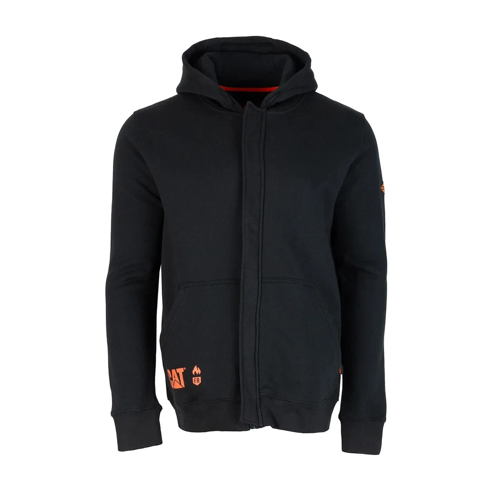 CAT Flame Resistant UL Certified Midweight Full Zip Hoodie Workwear Men L & M - Image 2 of 4