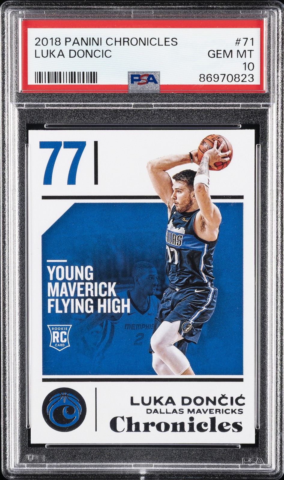 2018 PANINI CHRONICLES #71 LUKA DONCIC ROOKIE RC PSA 10