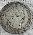 1915 D Barber Silver Half Dollar Coin