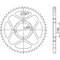 Zahnrad Stahl P428 - Z54 (DIS.12224) Yamaha 125 Tt-R / Tt-R 05/26