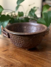 Antique Ceramic Colander
