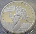 1 oz. 2026 FINE GIRL Silver Shield Mini-Mintage proof .999 fine silver