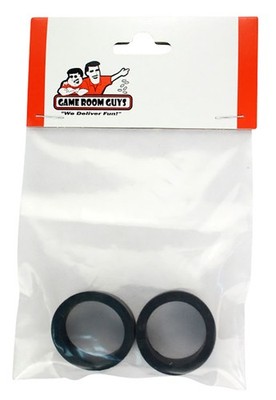 Pinball Machine Flipper Rubber - Black - 1/2'' X 1'' - Set of 2