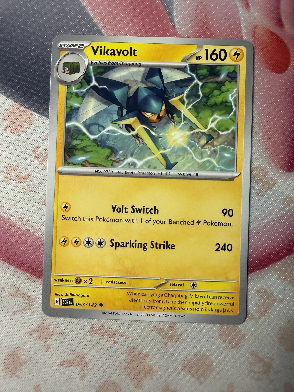 Vikavolt Uncommon SV07: Stellar Crown 053/142 NM English