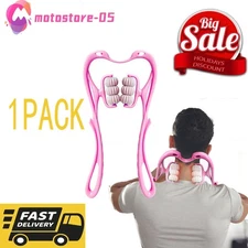 Neck Massager Therapy Neck and Shoulder Dual Trigger Point Roller Self-Massage.