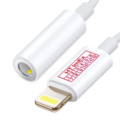 Adapter converter to AUX 3,5 Headphone Audio cable für iPhone 14 / 14 Plus Handy