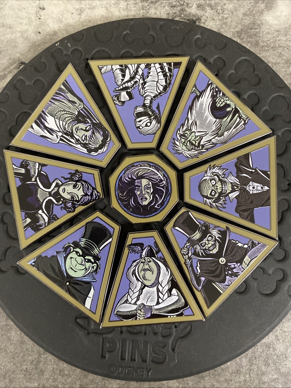 Disney Haunted Mansion Puzzle Mystery Box Set 9 Pins