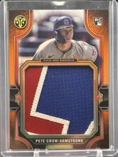 2024 Topps Triple Threads - Pete Crow-Armstrong Rookie Jumbo Relic “T” /18