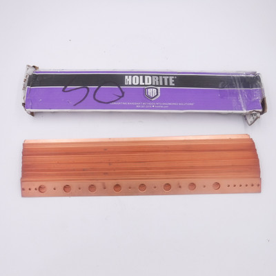33 Pack Holdrite 101-18 Flat Brackets 19-1/2'' L x 1-1/4'' W 5/8'' Hole 16 ga