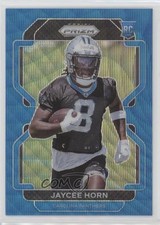 2021 Panini Prizm Rookie Blue Wave Prizm 45/199 Jaycee Horn #373 0c3