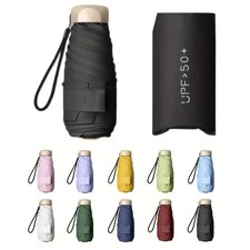 Ultra-Light UV Protection Umbrella - Compact, Foldable Design with Stainless Ste