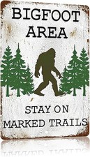 Big Foot Sasquatch Gifts Vintage Funny Tin Metal Signs Home D cor 8x12