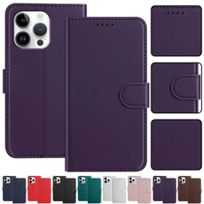 For iPhone 17 Pro Max Air 17 16 15 14 PU Leather Wallet Flip Card Holder Case 