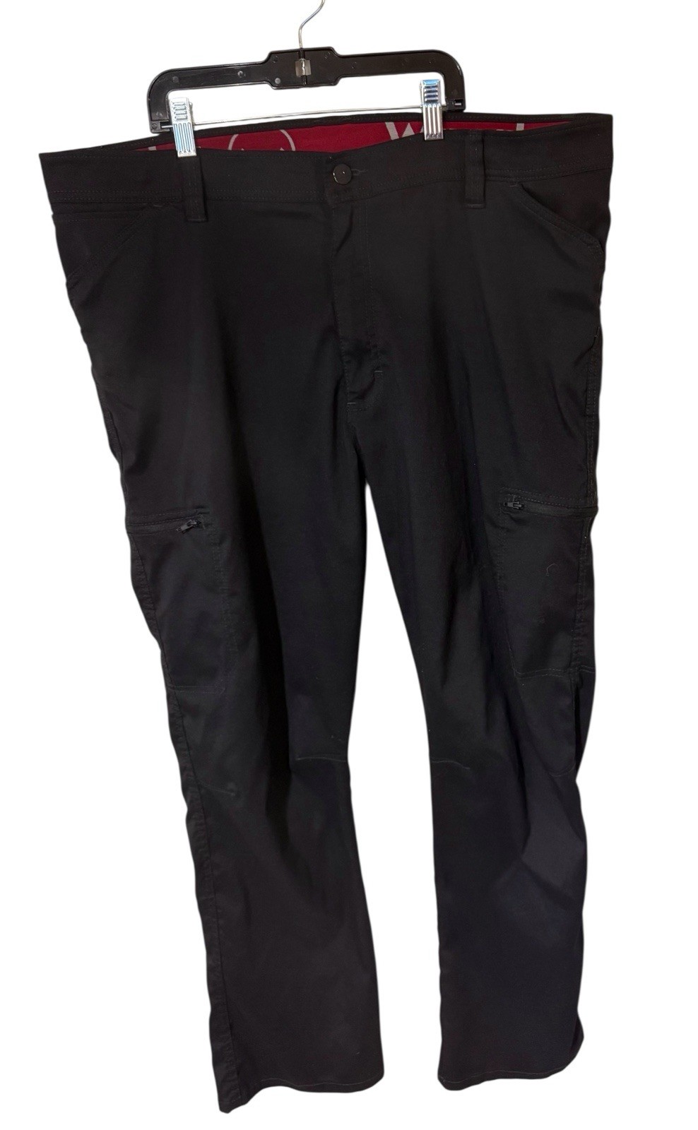 Wrangler Men's Outdoor All Terrain Cargo Pants Sz 40x30 Black Outdoor Hiking