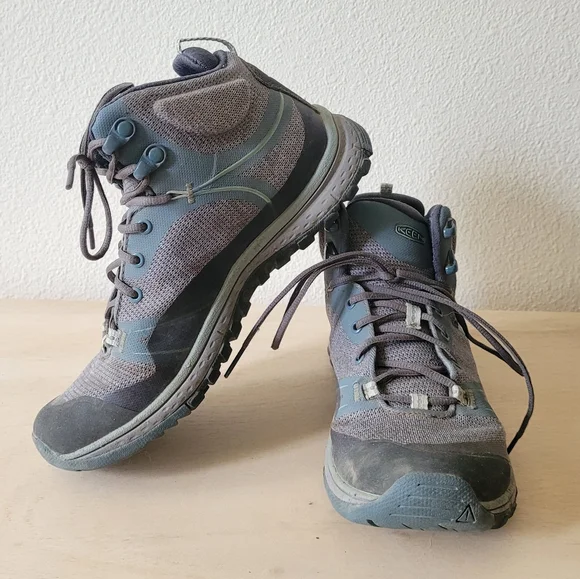 Stivali Keen Terradora II Mid impermeabili asciutti da trekking blu grigio trail taglia 6 WM