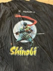 Vintage SEGA Shinobi PS2 Promo T-Shirt XL Black Alstyle PlayStation 2