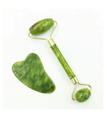Natural Jade Roller Scraping Board Face Eye Beauty Massager